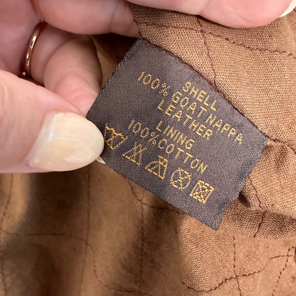 Men's Brown Leather Zip-Front Jacket - Picture 12 of 13